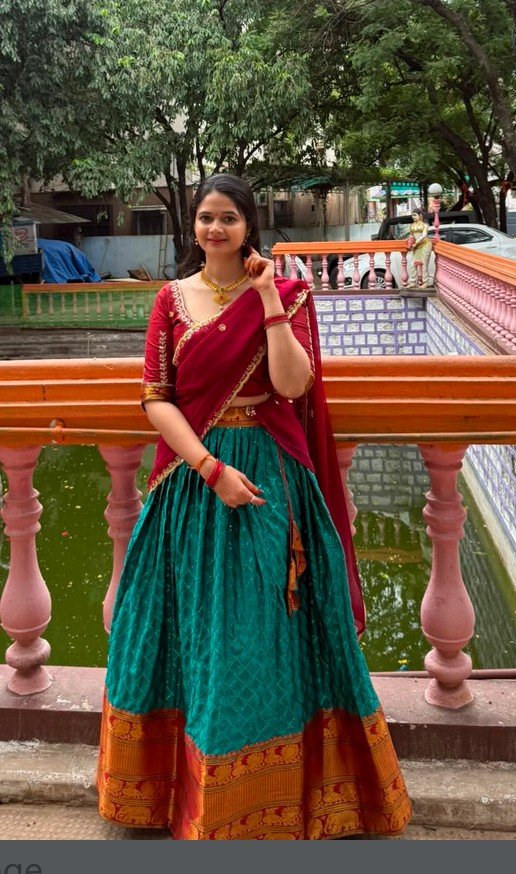 Fully stitched Narayanpet Cotton With Designer Sequence Work Lehanga