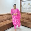 Alekhya Pink Anarakali 3Pc Set