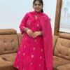 Alekhya Pink Anarakali 3PC Set