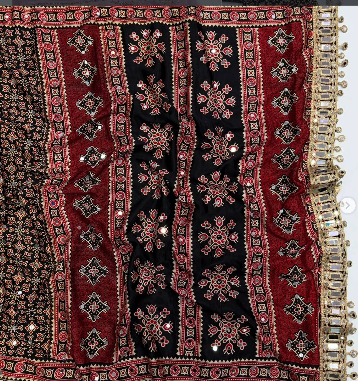 Pure Arjakh Satin Viscous Silk saree - Image 6