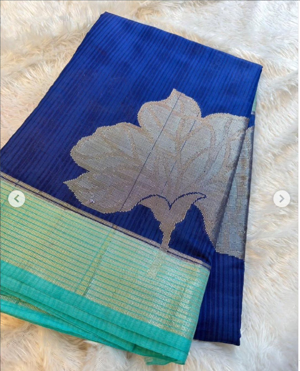 Banarasi Soft Silk Meenakari Design Saree - Image 11
