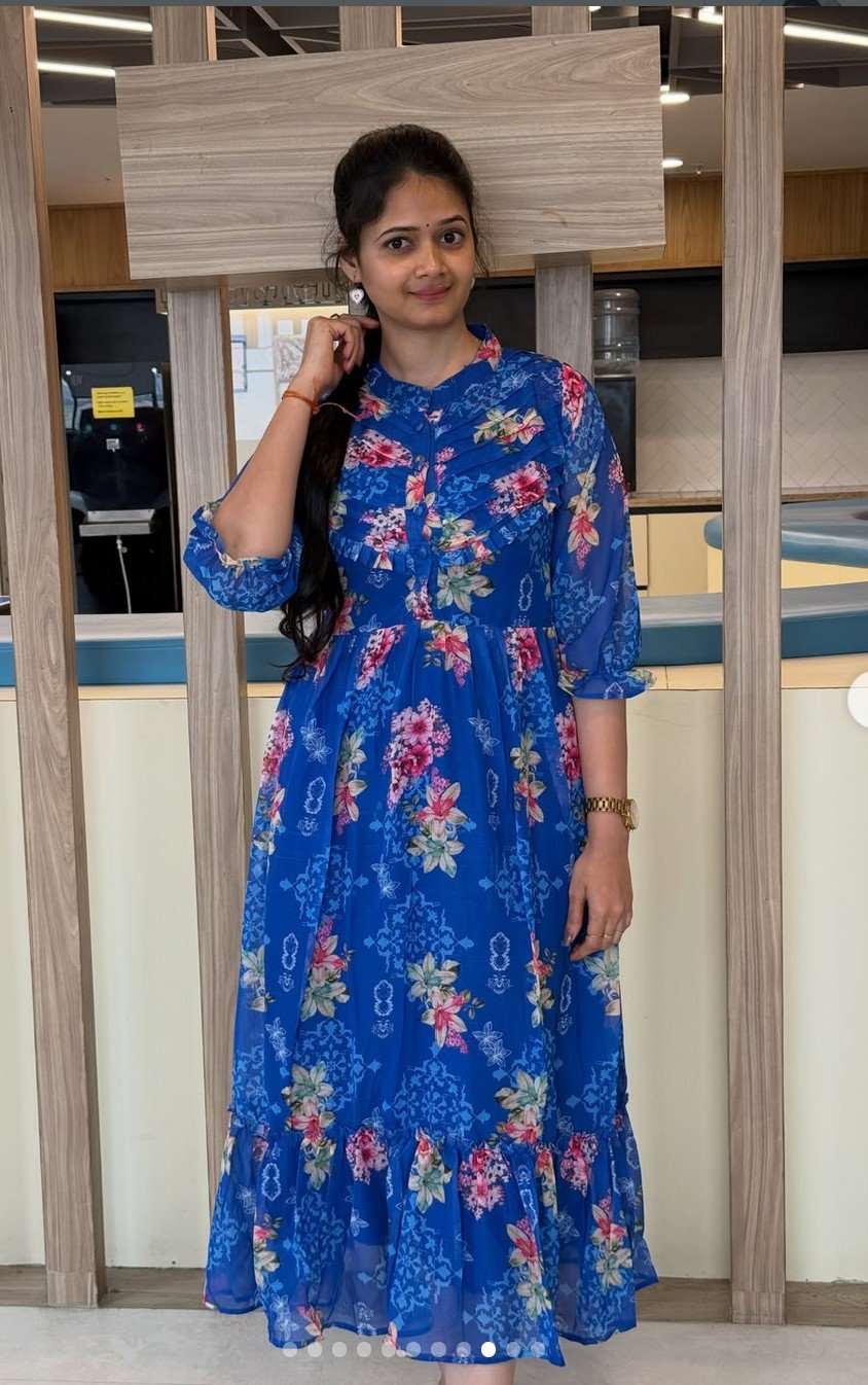 Blue Floral Maxi - Image 5