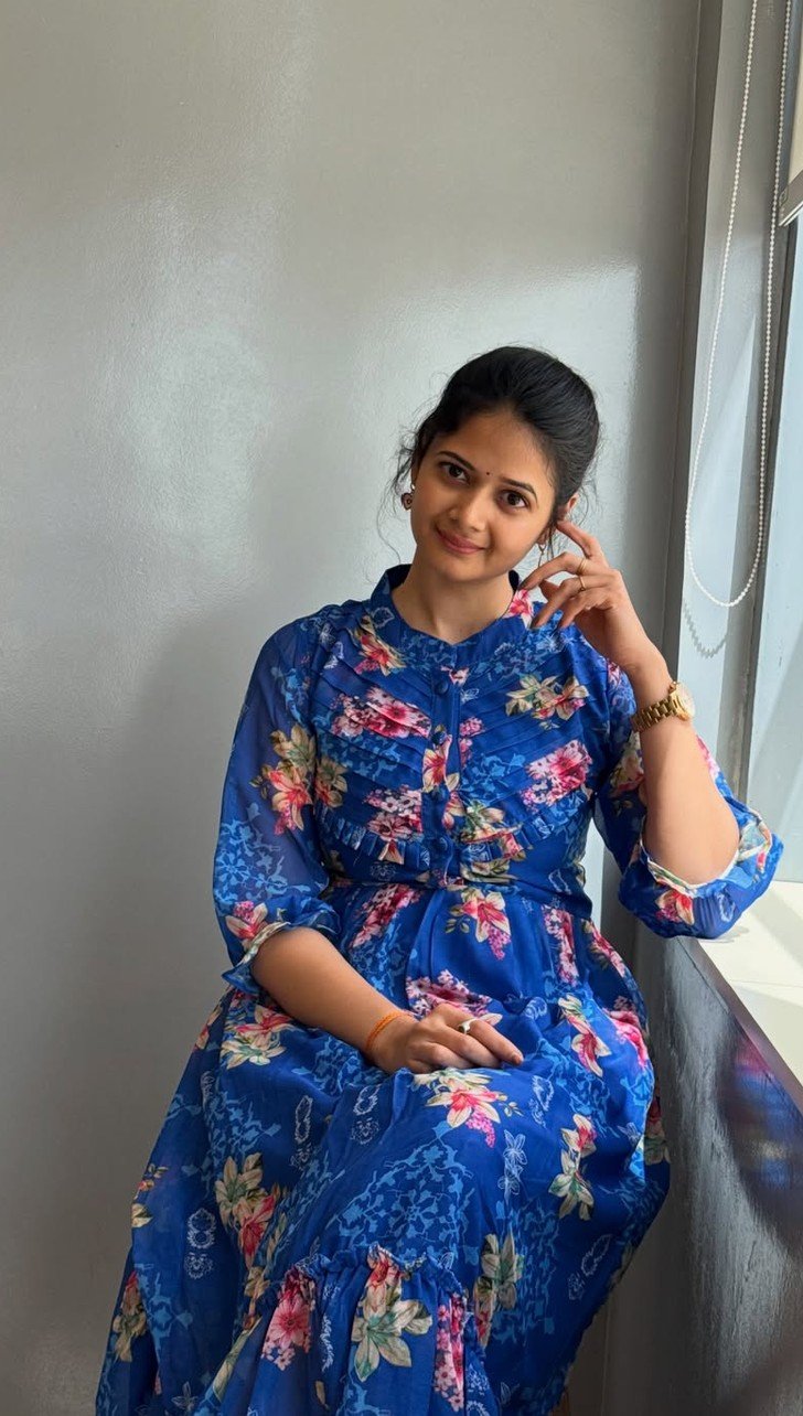 Blue Floral Maxi