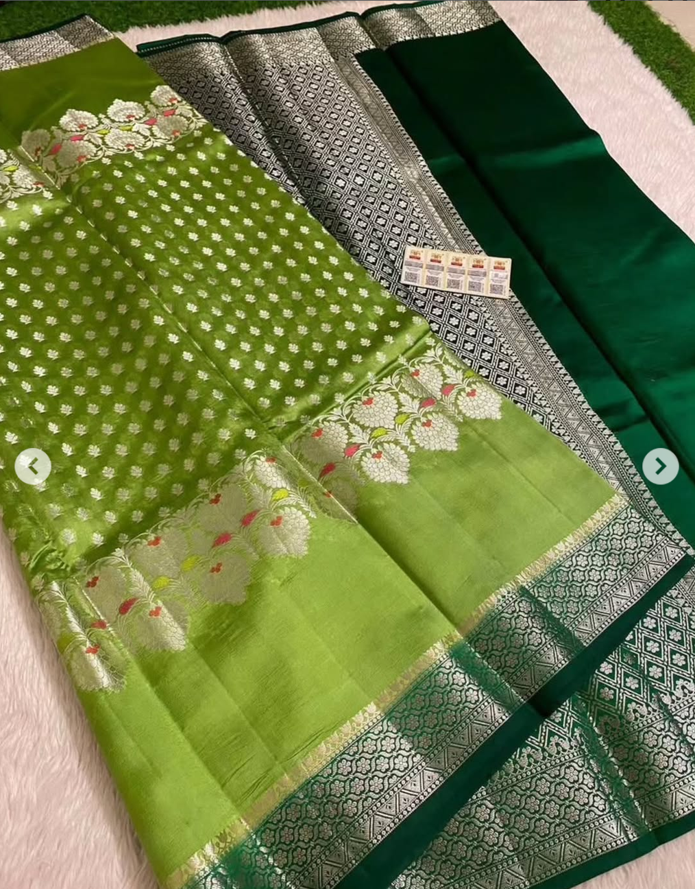 Banarasi Meenakari Design Saree - Image 8