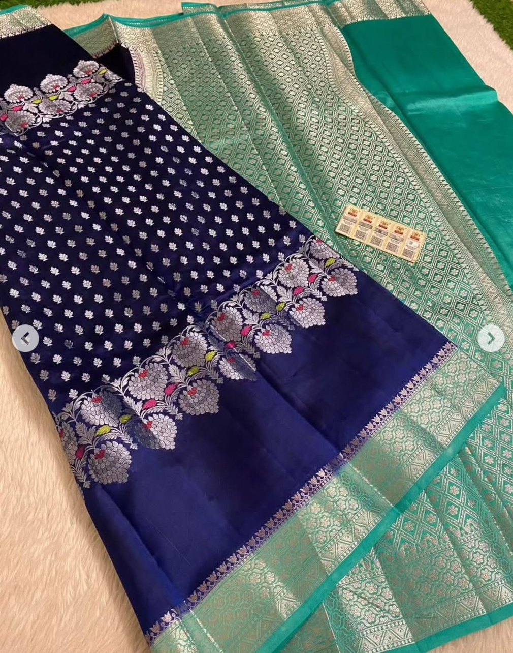 Banarasi Meenakari Design Saree - Image 11
