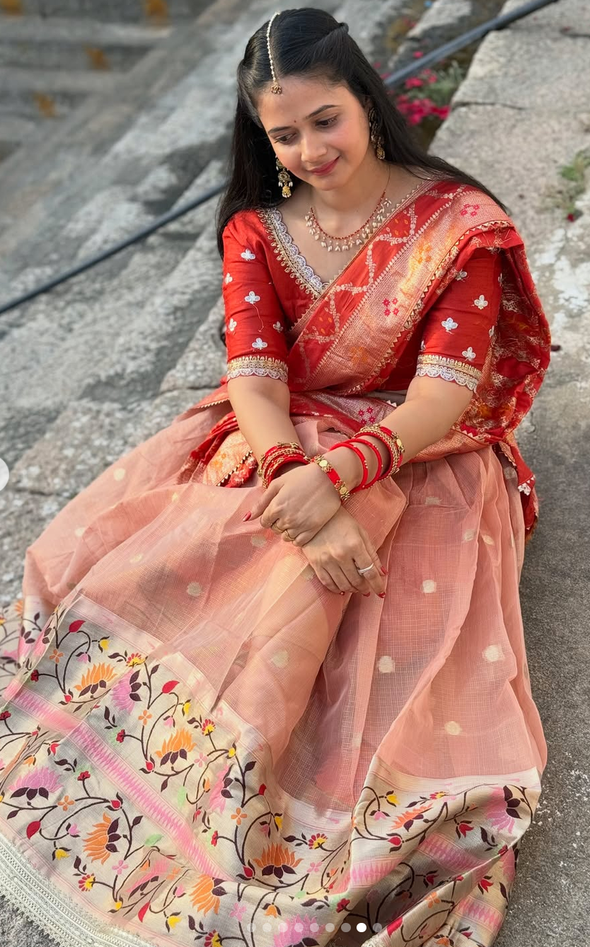 Beautiful Designer Paithani Lehanga - Image 2