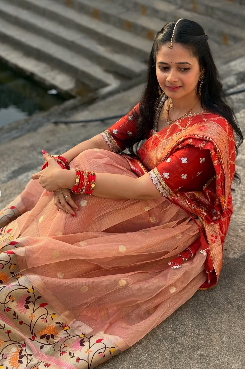 Beautiful Designer Paithani Lehanga - Image 3