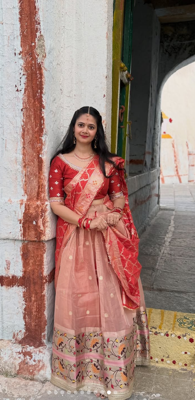Beautiful Designer Paithani Lehanga - Image 4