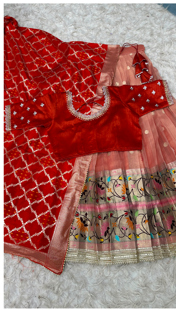 Beautiful Designer Paithani Lehanga - Image 6