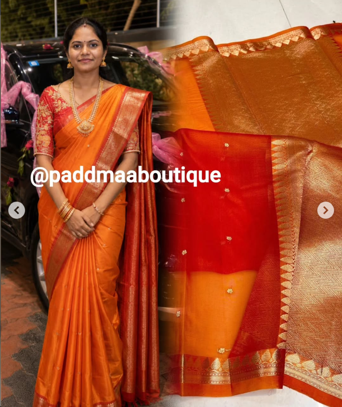 Beautiful Organza Kora Sarees - Image 9