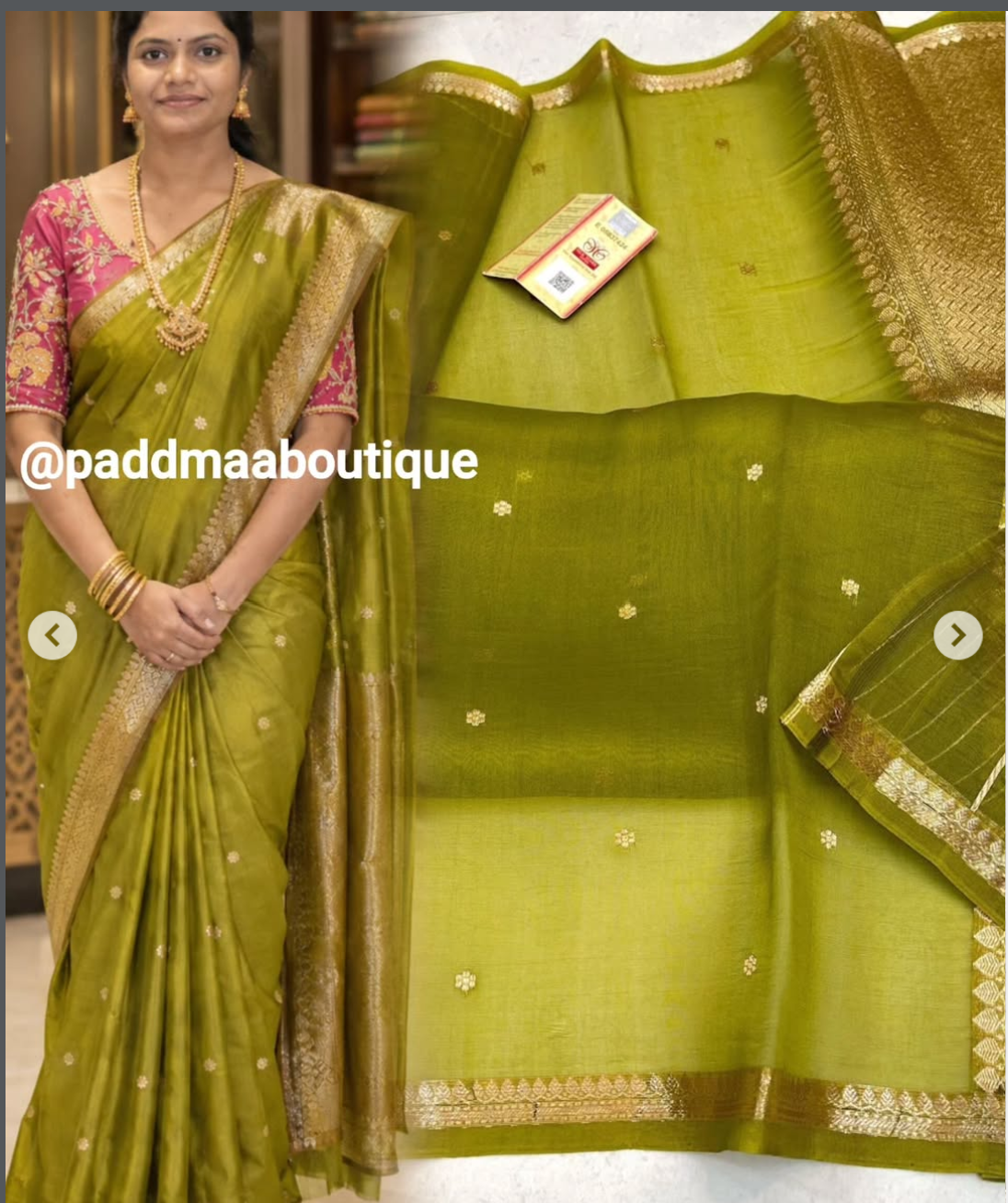 Beautiful Organza Kora Sarees - Image 6