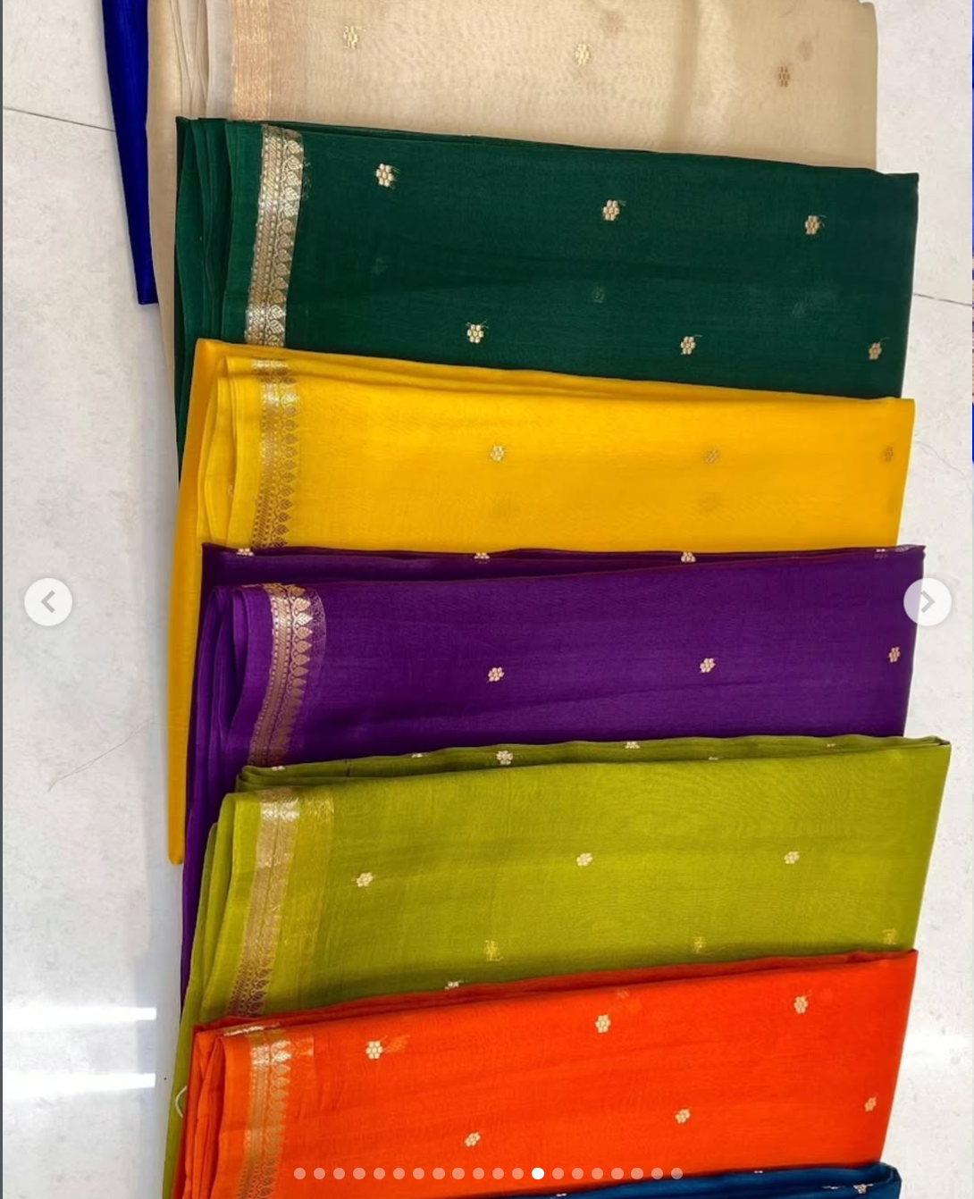 Beautiful Organza Kora Sarees - Image 5