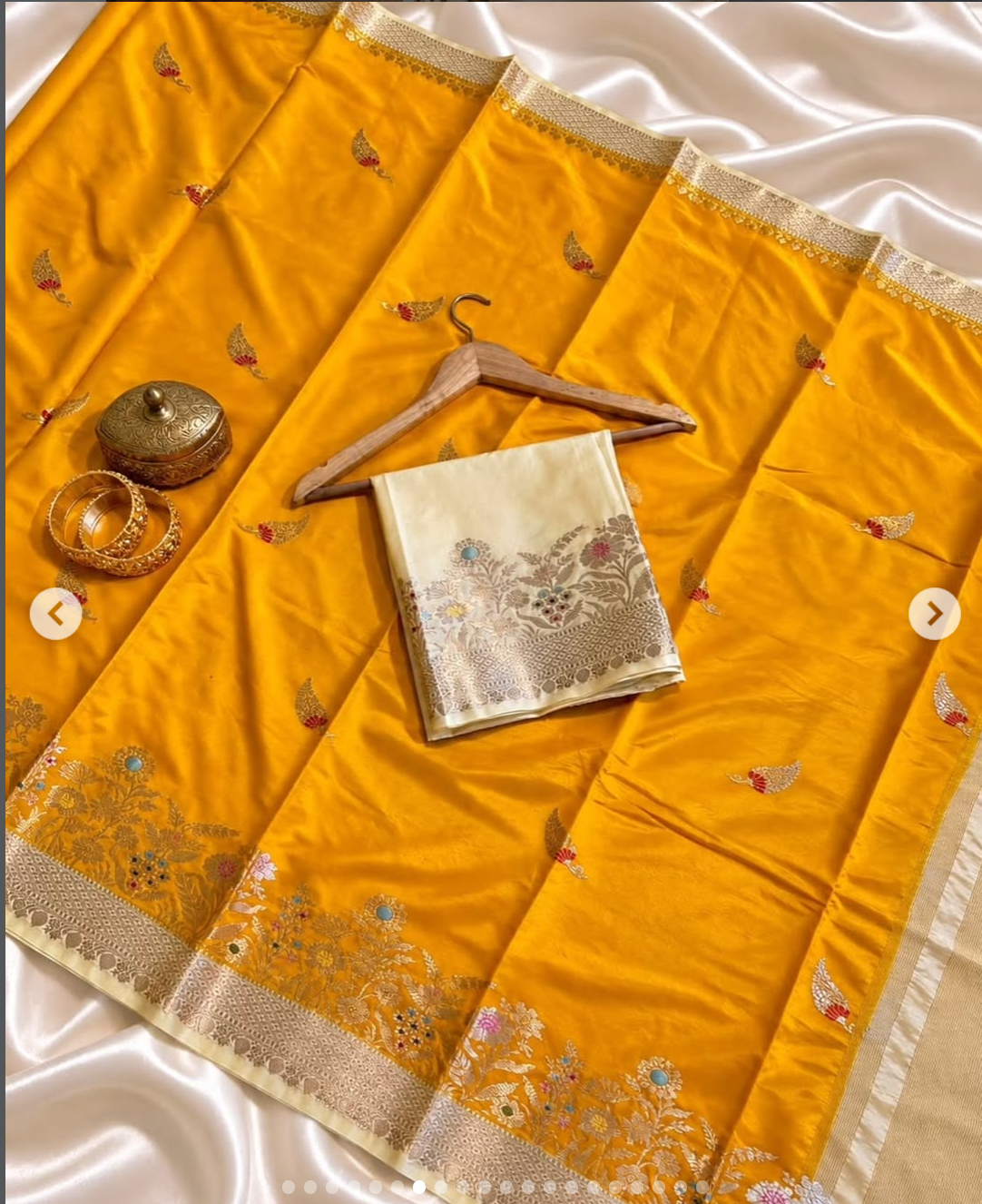 Beautiful Banaras Katan Silk Sarees - Image 8
