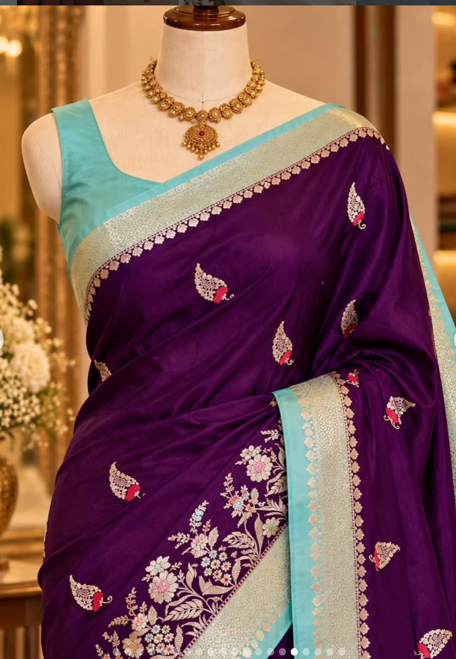 Beautiful Banaras Katan Silk Sarees - Image 12