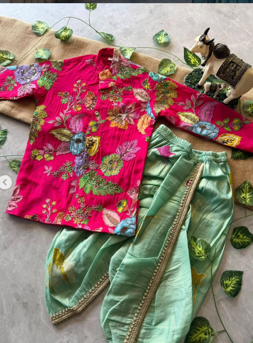 Tending kids kurtha+Dhoti - Image 5