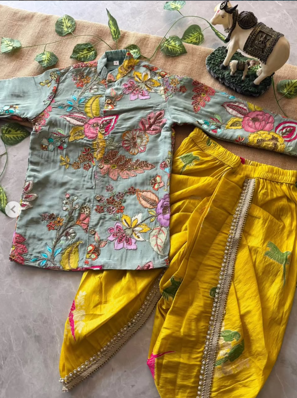 Tending kids kurtha+Dhoti - Image 6