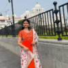 Beautiful Maggam Work Gown With Kalamkari Dupatta