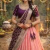 Wine Beautiful Designer Paithani Lehanga