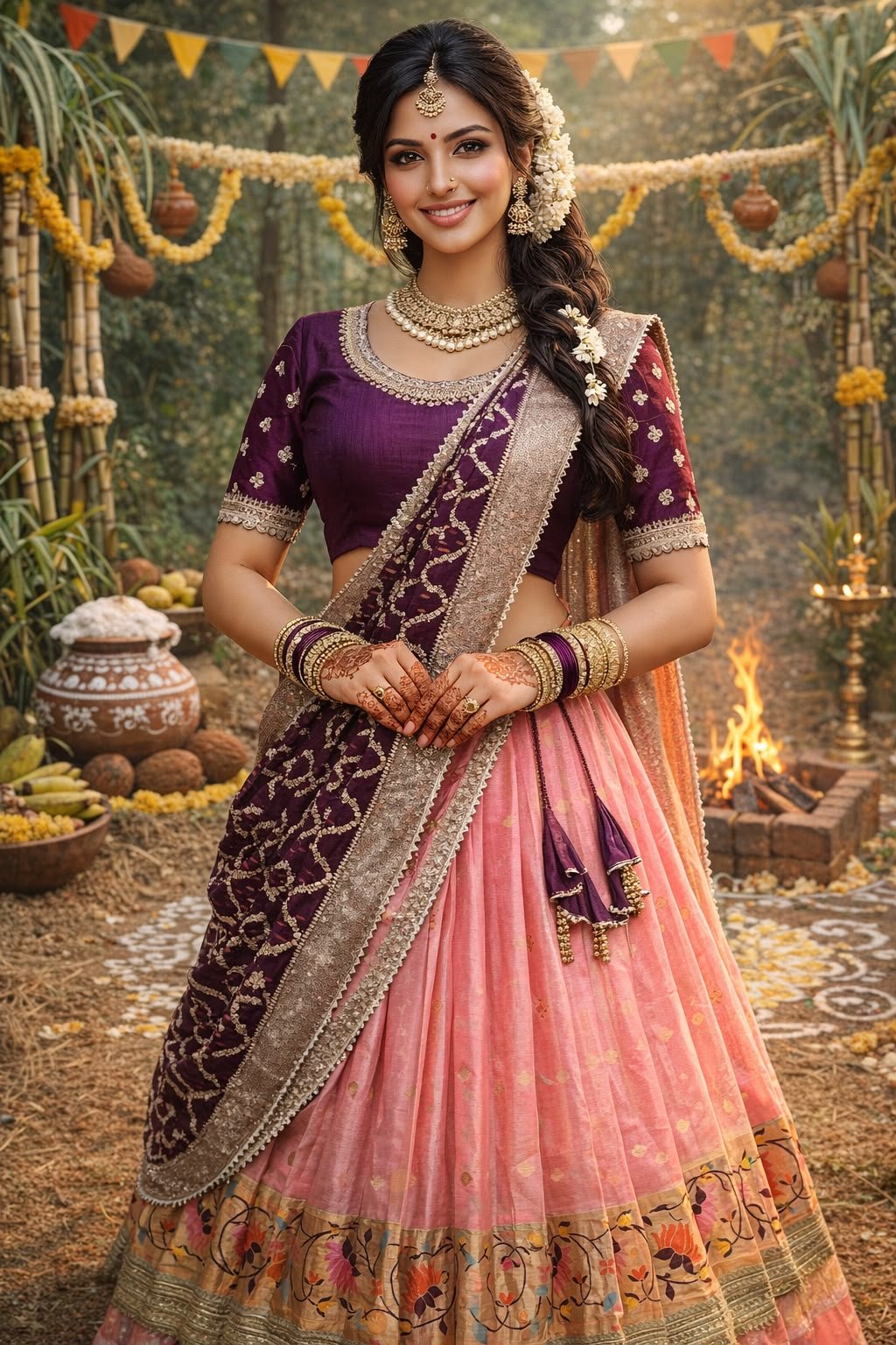 Wine Beautiful Designer Paithani Lehanga