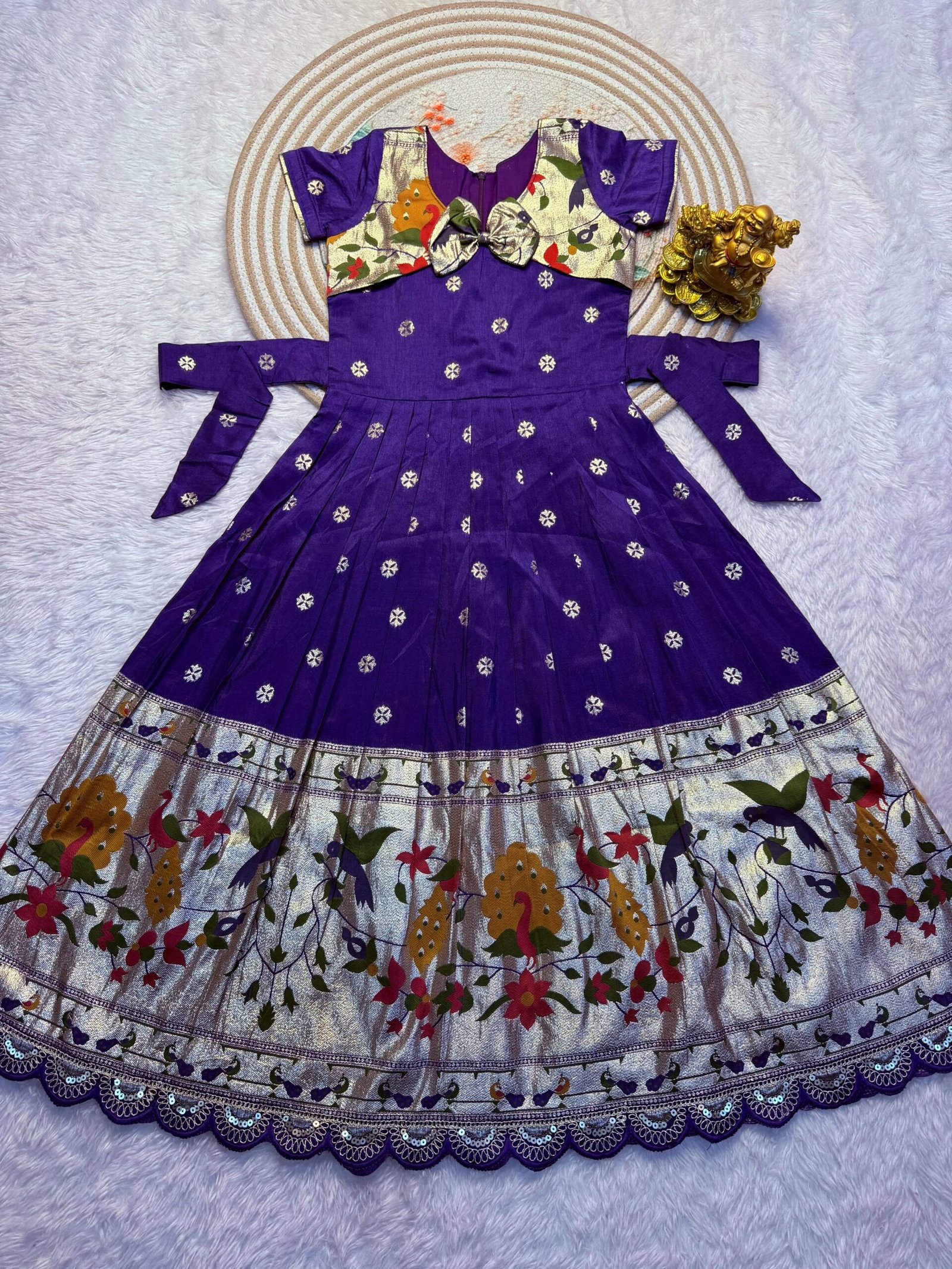 Beautiful Paithani Frocks - Image 4