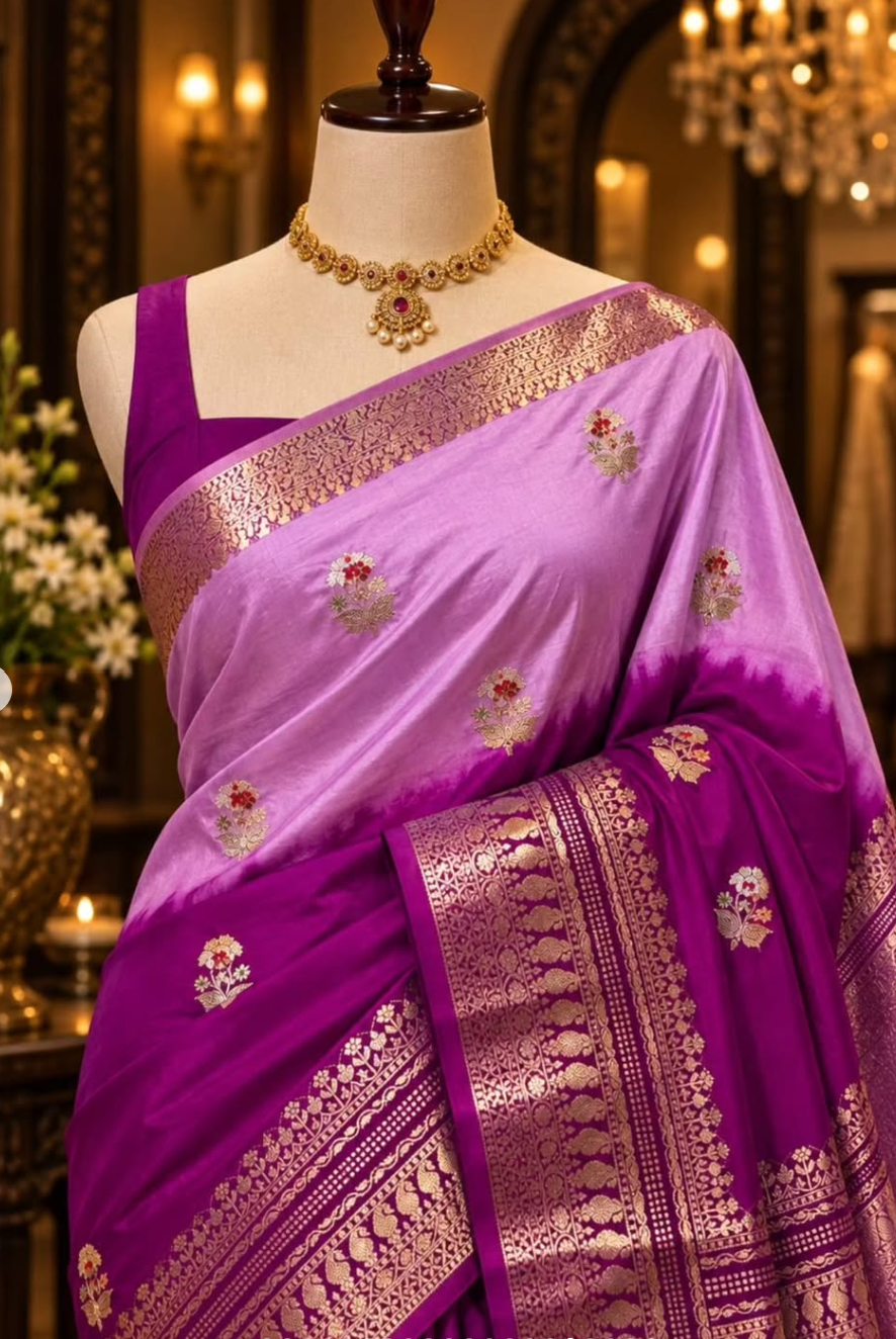 Dual Banaras Sarees - Image 10